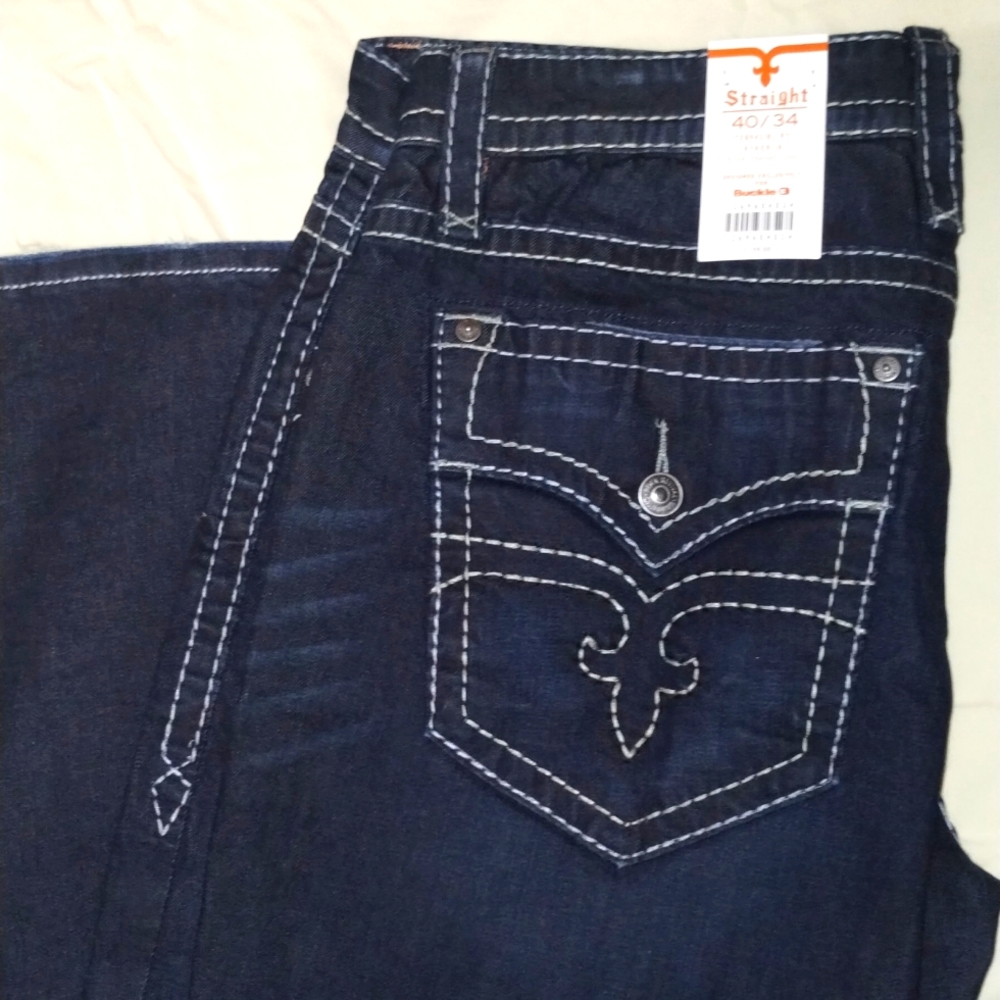 Rock Revival (Ryker) Straight. 40x34 Dark Blue